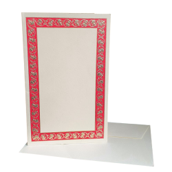 Carte de Noël "Frise rouge...