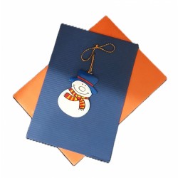 Carte double de Noël « Bonhomme de neige »