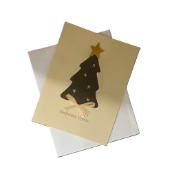 Carte double de Noël Meilleurs Vœux «Sapin»
