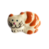 Miniature en céramique – Chat en boule à rayures rousses