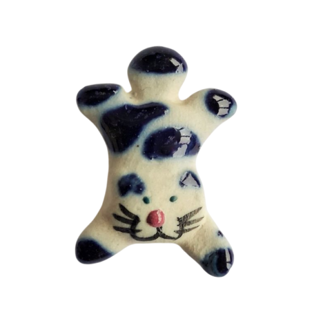 Miniature en céramique – Chat étiré à rayures