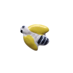 Miniature en céramique – Abeilles aux ailes jaunes