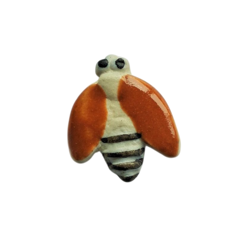 Miniature en céramique – Abeilles aux ailes rousses