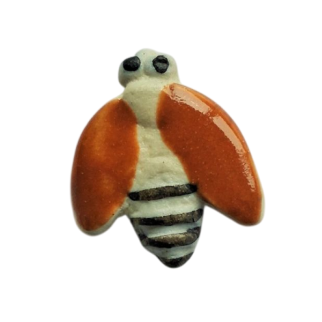 Miniature en céramique – Abeilles aux ailes rousses