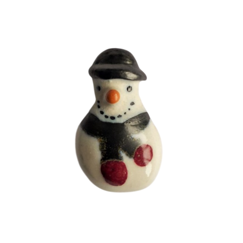 Miniature en céramique – Bonhomme de neige