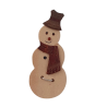 Bouton en bois Bonhomme de neige - DMC