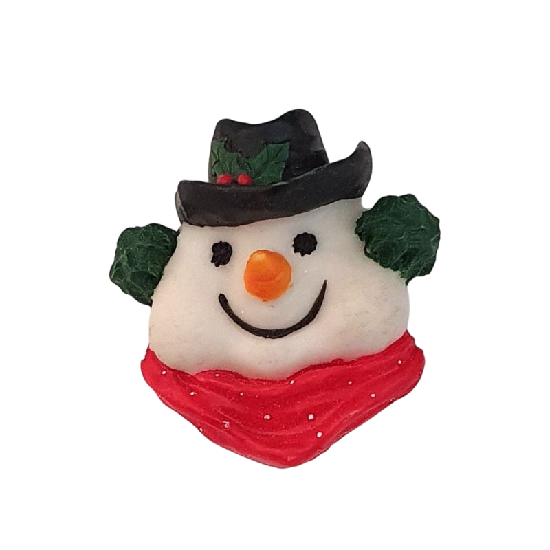 Bouton Tête de Bonhomme de neige
