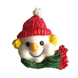 Bouton Tête de Bonhomme de neige