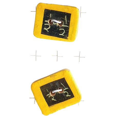 Bouton JHB - "Ardoise en bois" x 2