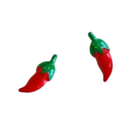 Bouton en métal JHB - Piment rouge x 2