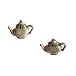 Bouton en métal JHB "Théière"