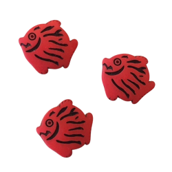 Bouton JHB - Poissons rouge...