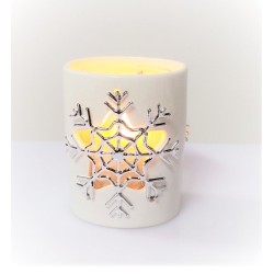 Photophore de Noël Flocon de neige en mètal - Goose Creek