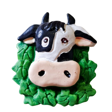 Bouton JHB "Tête de vache dans une couronne de lierre"