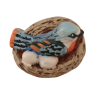 Bouton JHB "Oiseau dans son nid"