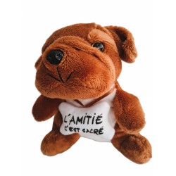 Peluche chien «L'amitié...