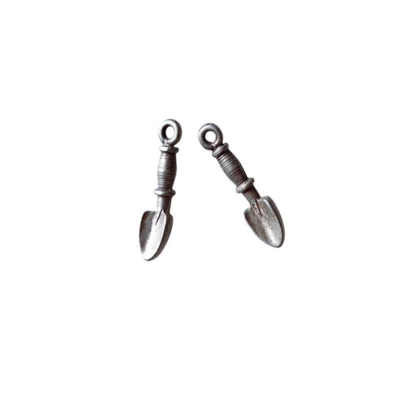 2 Boutons en métal JHB - "Pelles"