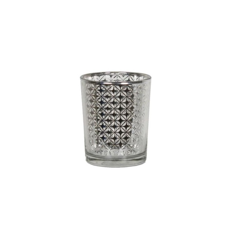 Photophore votive Check Silver - Village Candle