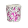 Photophore Mosaïque rose et argent - Village Candle