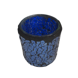 Photophore Mosaïque bleu nuit - Village Candle