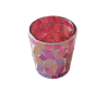 Photophore Mosaïque rouge cerise - Village Candle