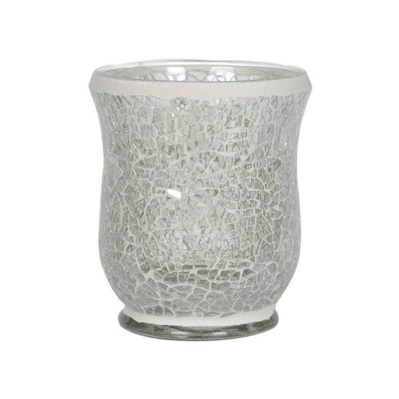 Photophore évasé Mosaïque transparente fumée- Village Candle