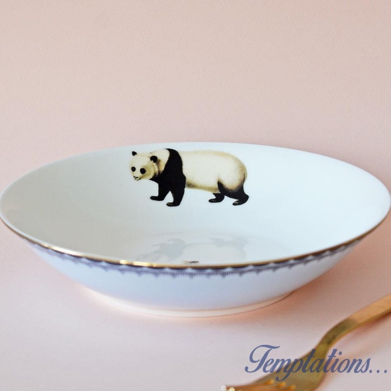 Assiette creuse panda 21 cm -YVONNE ELLEN