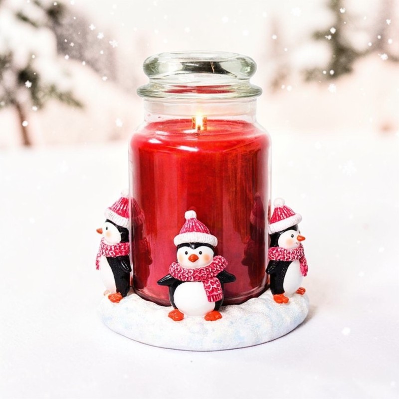 Porte jarre Pingouins - Village Candle