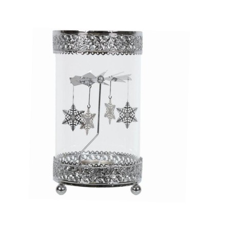 Carrousel Flocons de neige Argent - Village Candle
