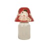 Abat-jour rouge pour bougie Snowman - Village Candle