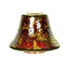 Abat-jour pour bougie Mosaïque effet craquelé rouge et or - Village Candle