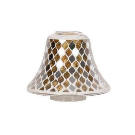 Abat-jour pour bougie Mosaïque or et miroir - Goose Creek