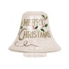 Abat-jour pour bougie effet givré  « Merry Christmas » - Village candle