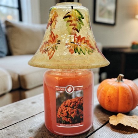 Abat-jour en verre Feuilles d’automne - Village Candle