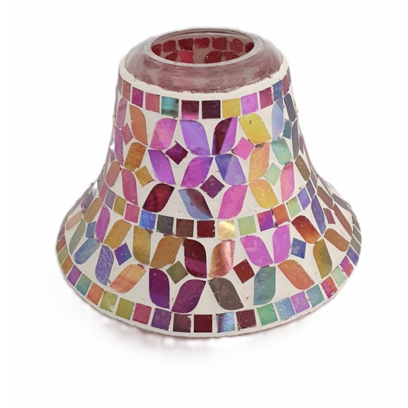 Abat-jour pour bougie Mosaïque couleur irisée  - Village Candle