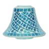 Abat-jour mosaïque Croix Bleue aux reflets pailletés - Village Candle