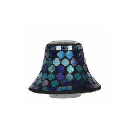 Abat-jour pour bougie Mosaïque Bleue - Village Candle