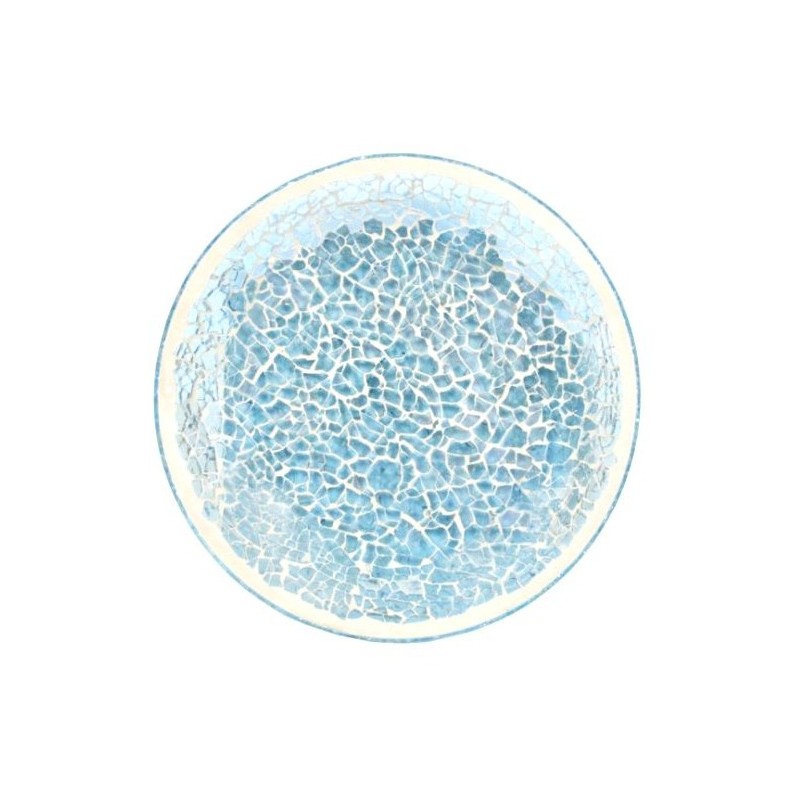 Soucoupe Support bougie Mosaïque ice Blue - Village Candle