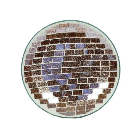 Assiette Support bougie Mosaïque Dorée - Village Candle