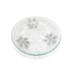 Assiette en verre effet...