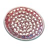 Assiette Support bougie Mosaïque rouge et cœurs miroir  - Village Candle