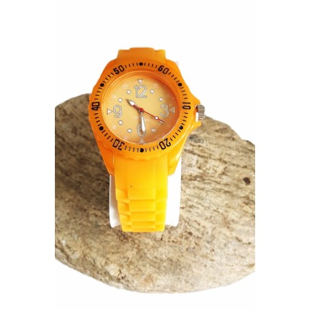 Montre phosphorescente orange