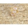 Bague trois pierres naturelles roses - Bijoux Lucky Team