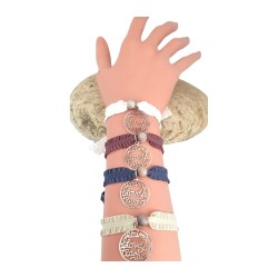Bracelet Ruban Perle &...