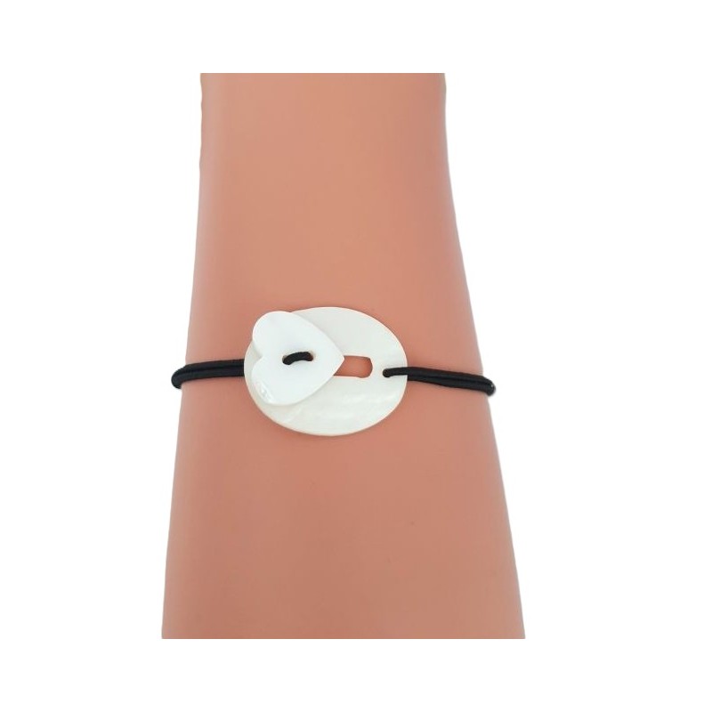 Bracelet Cœur Nacre – Moon°C Paris