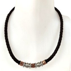 Collier homme en cuir...
