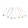 Collier perle sur cordon en coton ciré