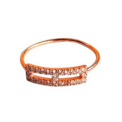 Bague Rectangle Ajouré en...