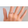 Bague Rectangle Ajouré en Argent 925 Doré
