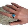 Bague Trèfle Turquoise AG925